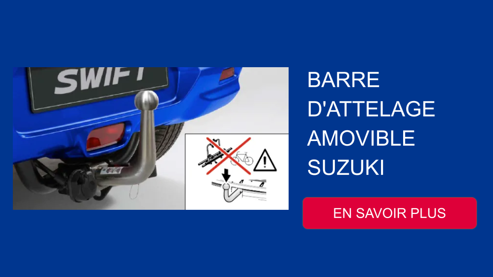 barre d'attelage amovible pour suzuki swift